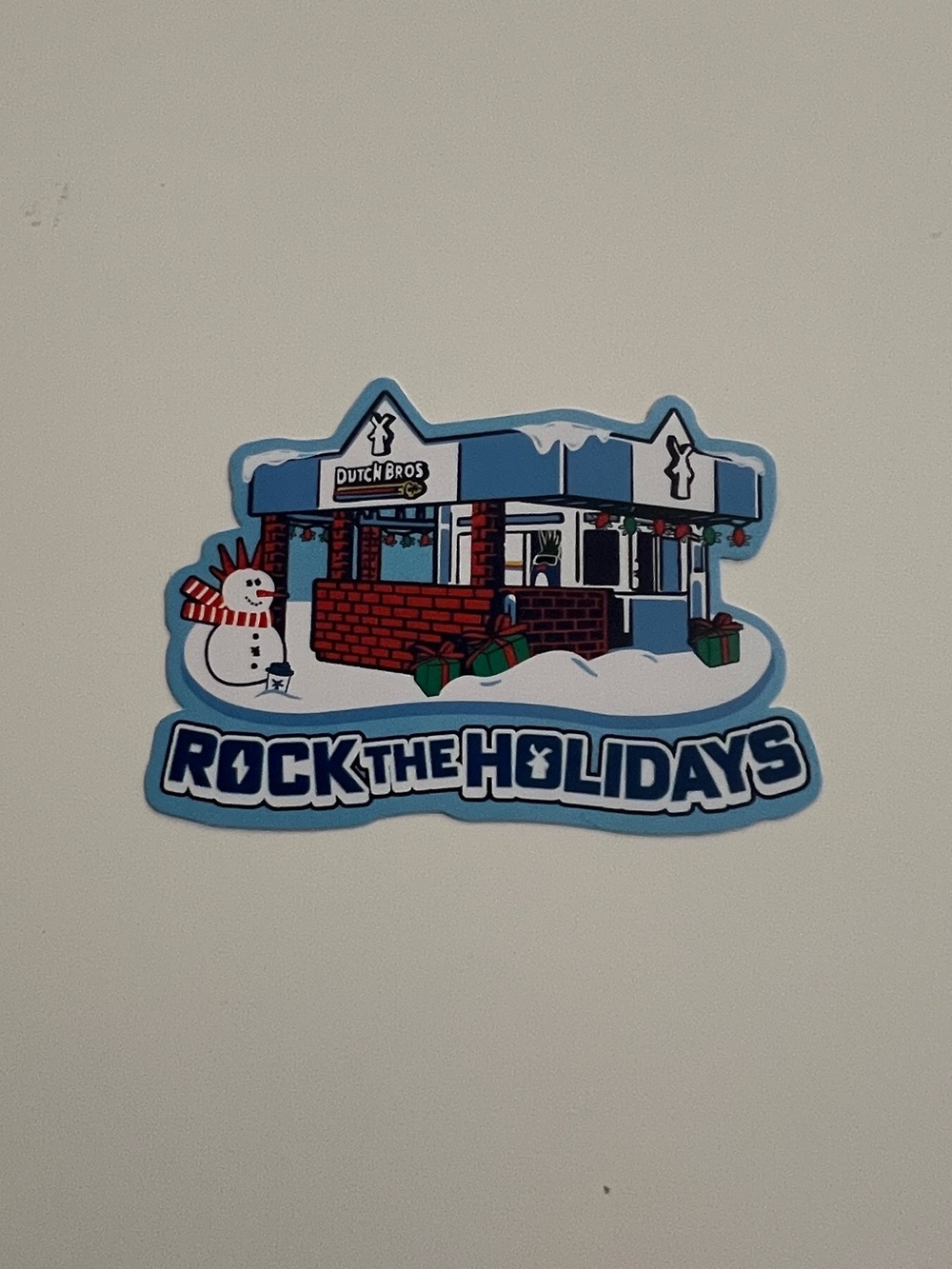 Dutch Bros Rock the Holidays Sticker